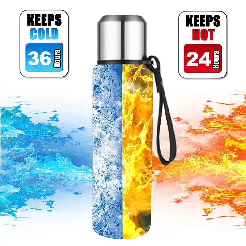 Large Stainless Steel Insulated Thermos Bottle-1